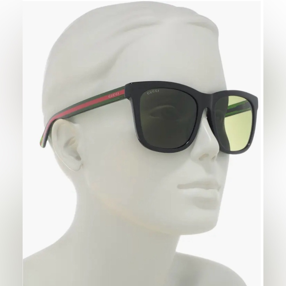 Gucci Women's black square sunglasses, New - Picture 10 of 10